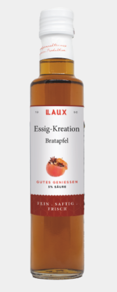 LAUX Essig Kreation Bratapfel 5% Säure